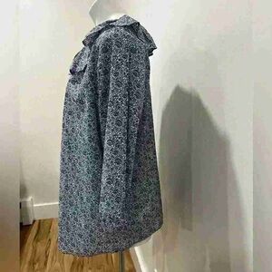 Elegant Blue Patterned Mini Dress